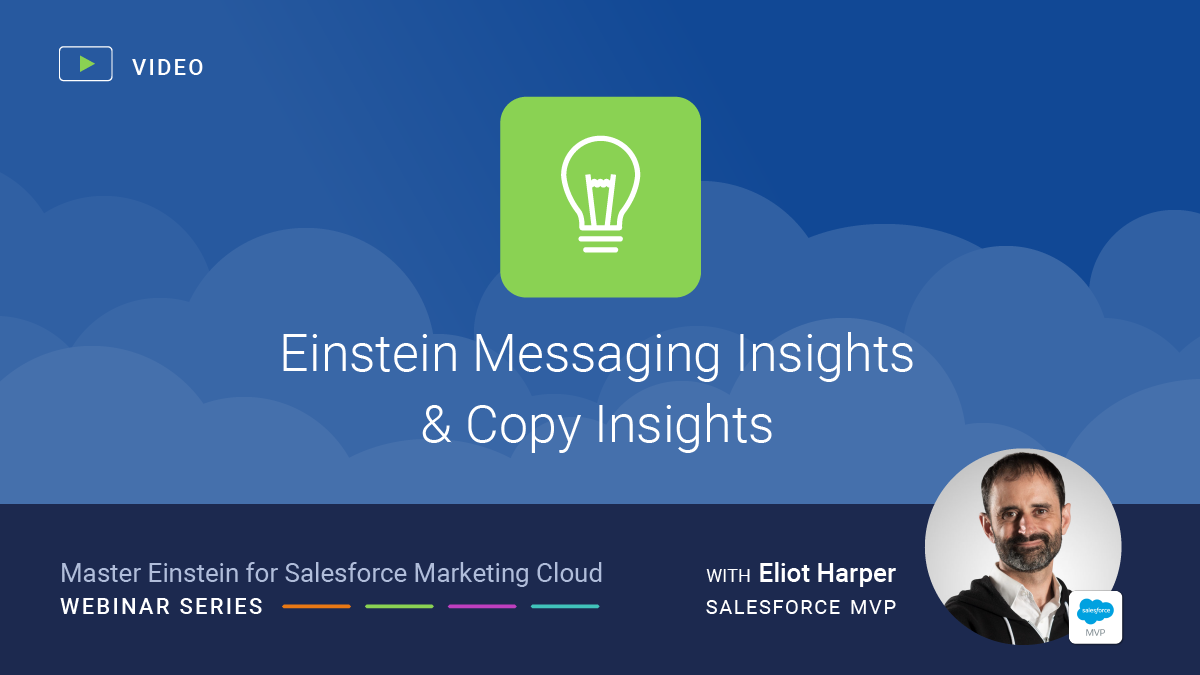 Einstein Messaging Insights and Einstein Copy Insights for Salesforce Marketing Cloud