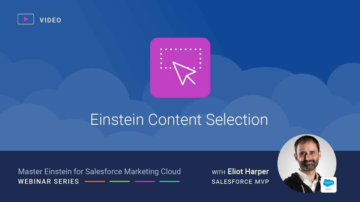 Einstein Content Selection for Salesforce Marketing Cloud